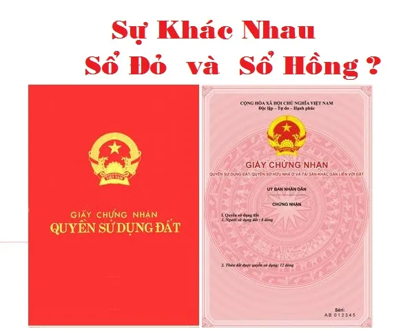 Định nghĩa Sổ đỏ và Sổ hồng - Chúng là gì?